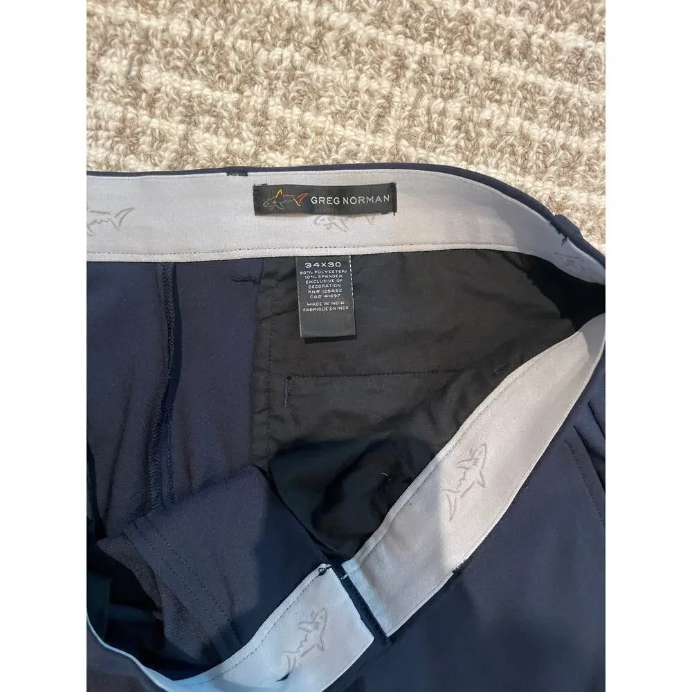 Men’s GREG NORMAN Golf Pant Navy Blue Sz 34x30